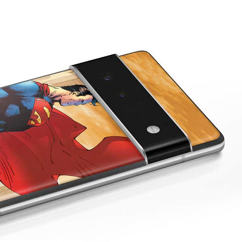 DC Comics Superman For Tomorrow Cover Art by Jim Lee Google Pixel 6 Pro Skin